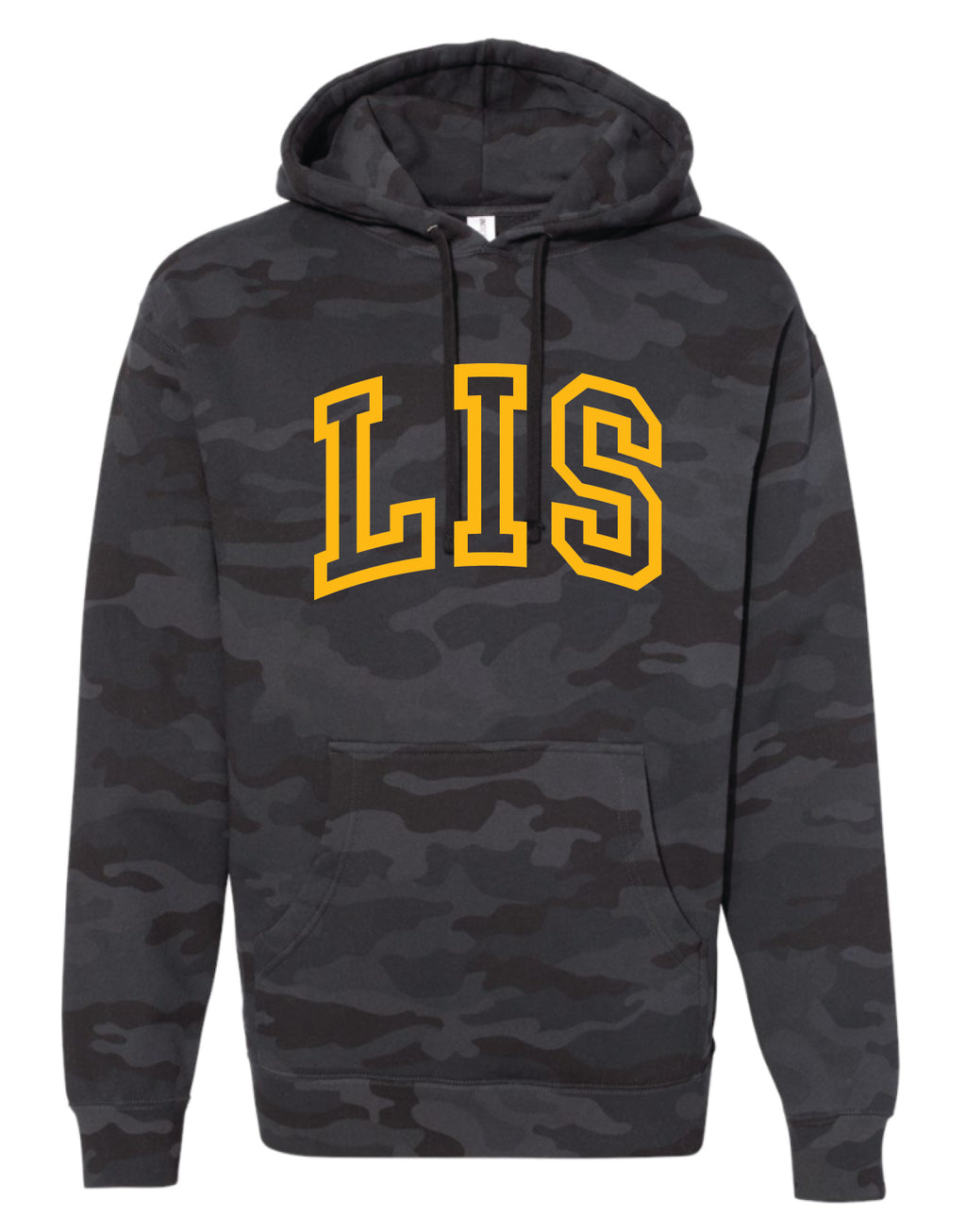 LIS Black Camo Logo Hoodie - Adult Unisex and Youth