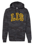 LIS Black Camo Logo Hoodie - Adult Unisex and Youth