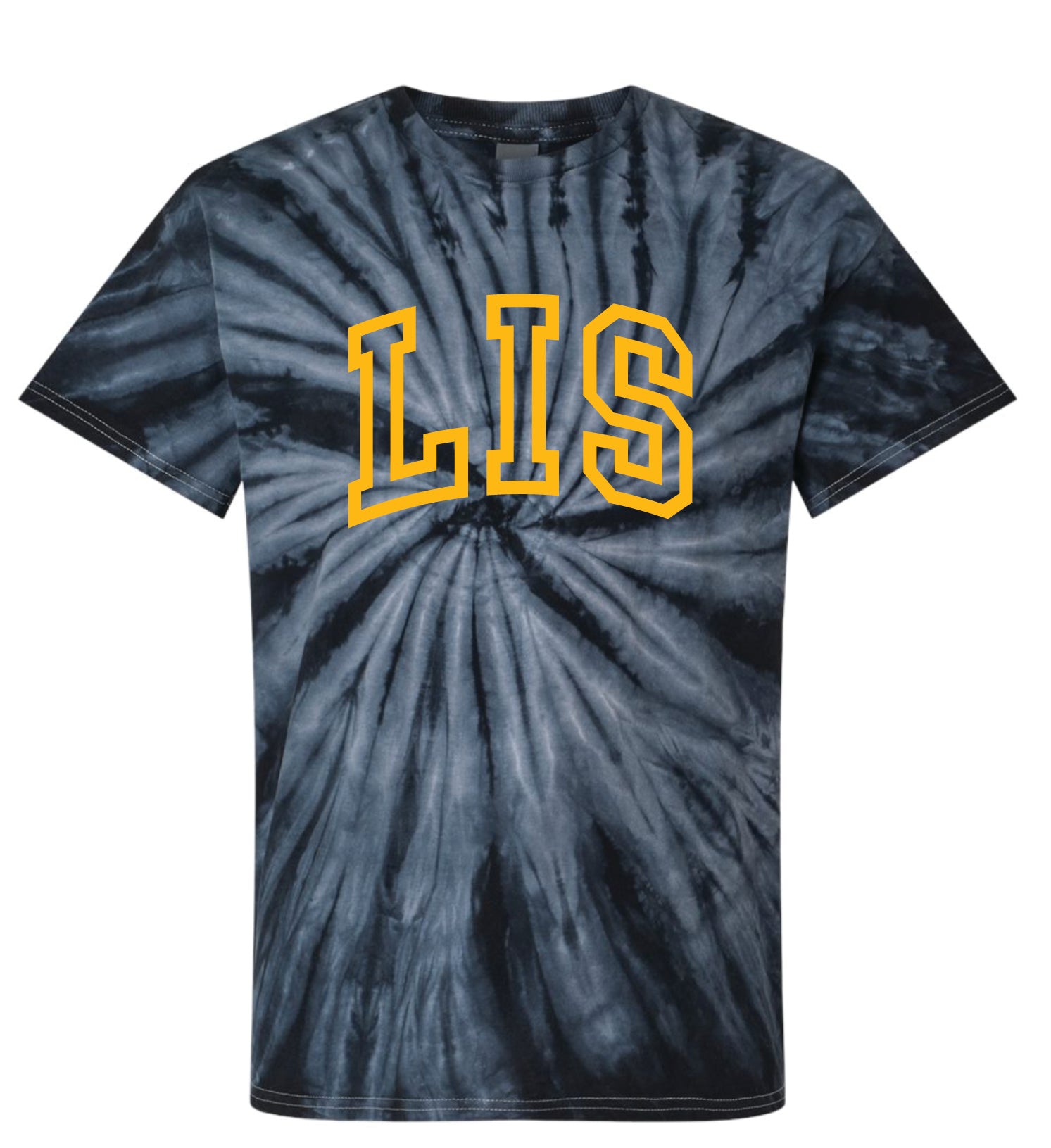 LIS Black Tie-Dye T-Shirt - Adult and Youth