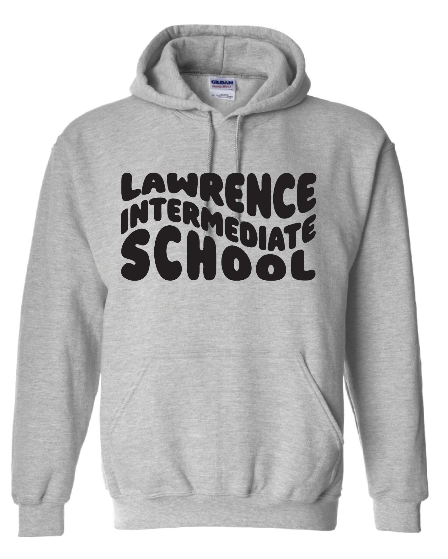 LIS Wave Logo Gray Hoodie - Adult and Youth