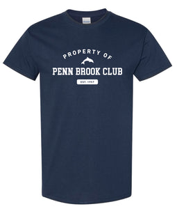 Penn Brook Navy T-Shirt - Adult Unisex and Youth