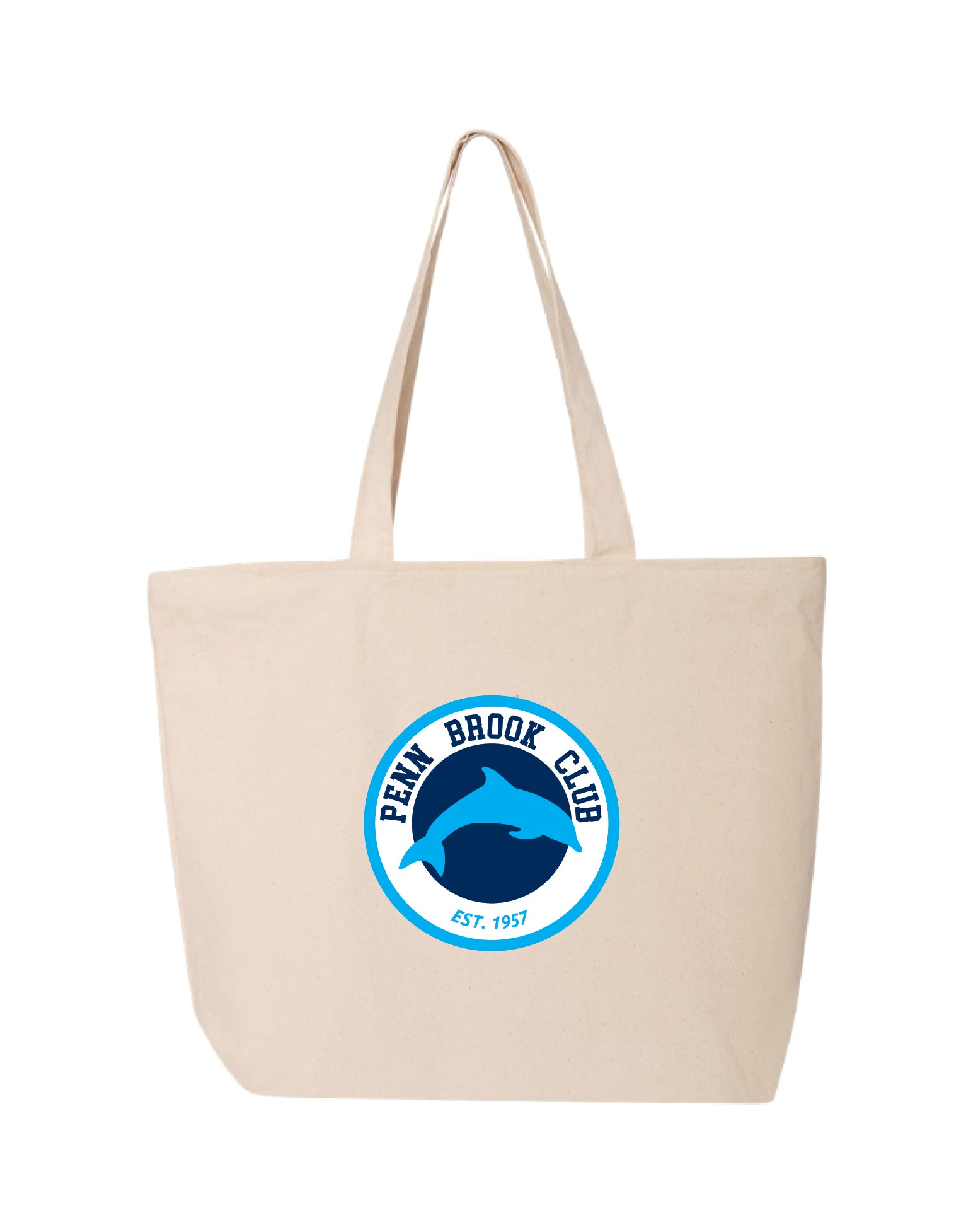 Penn Brook Large Zip-Top Canvas Tote