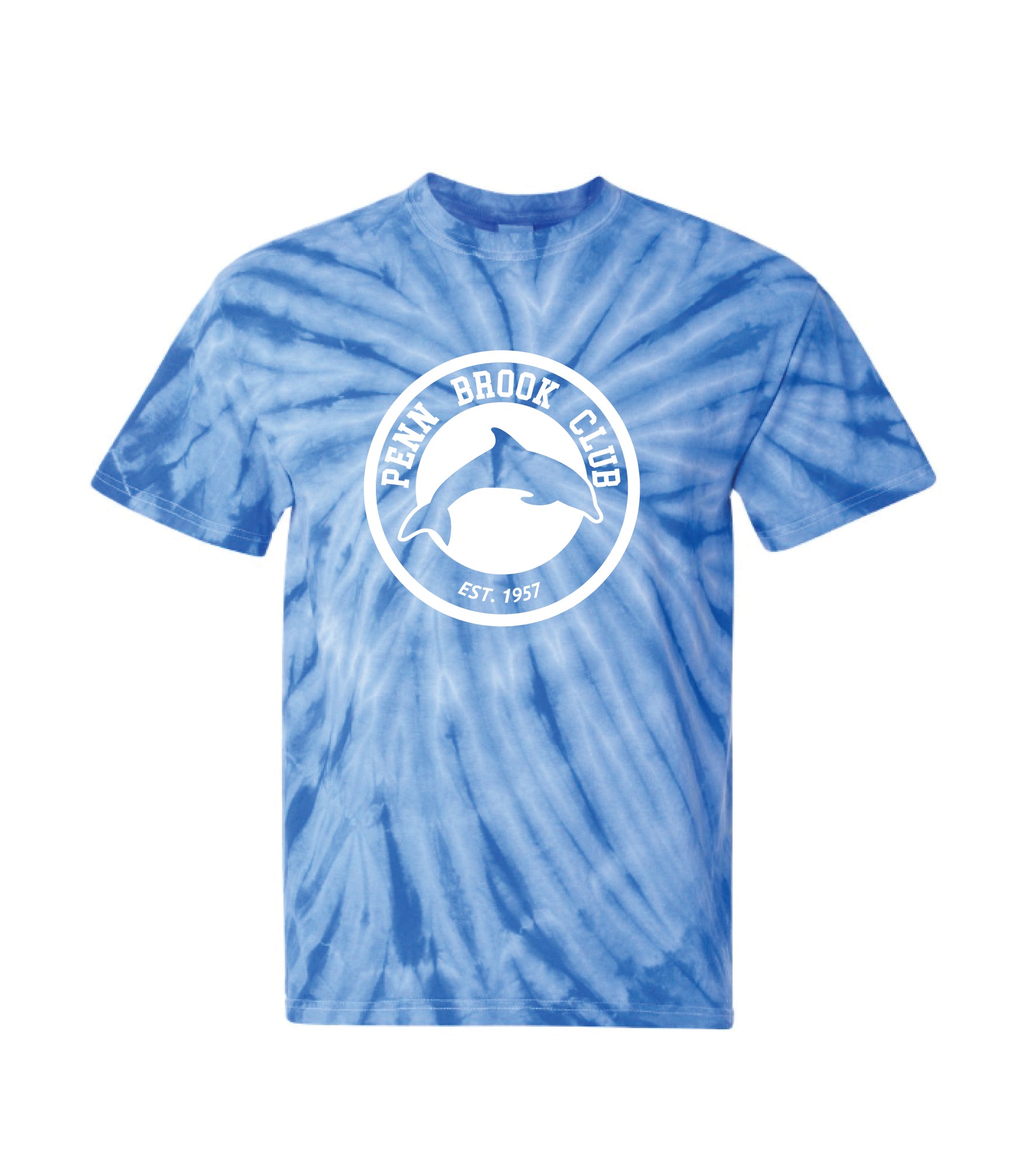 Penn Brook Blue Tie-Dye T-Shirt - Adult and Youth