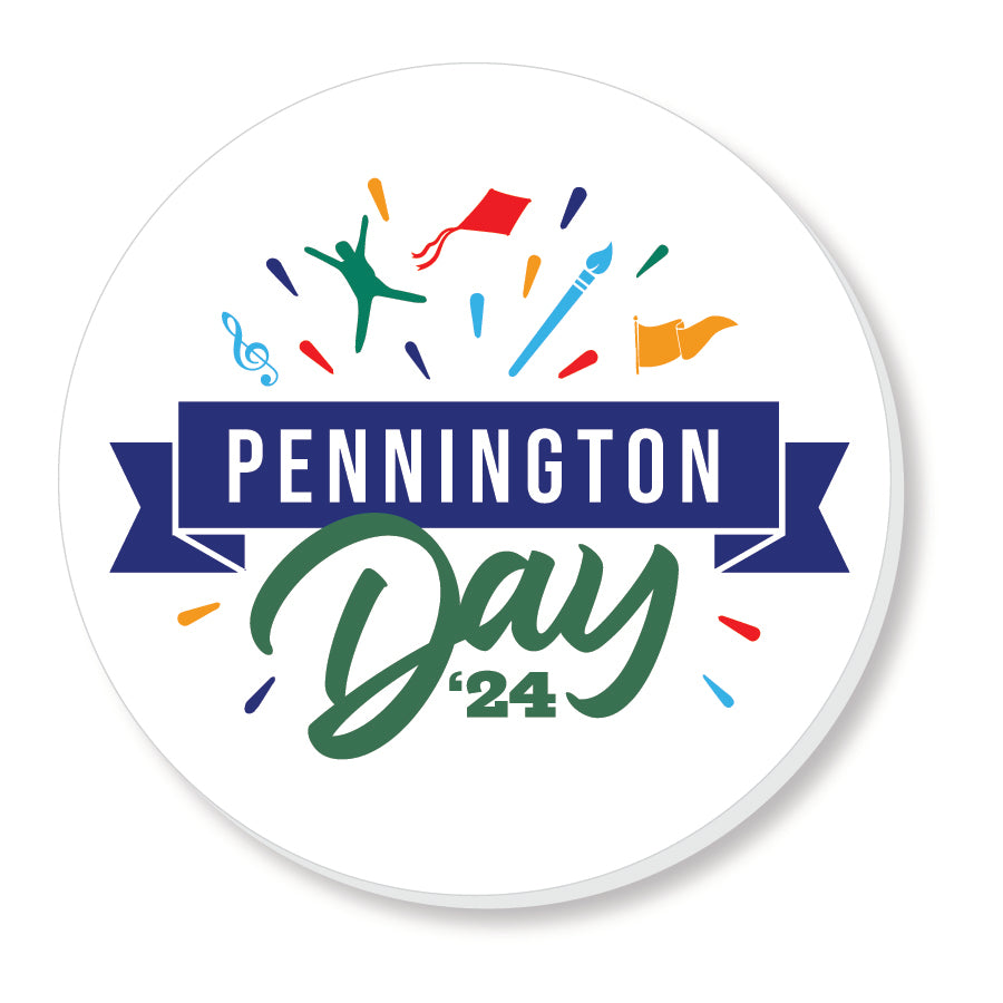 2" Round Pennington Day Acrylic Pin