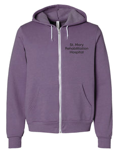 St. Mary Rehabilitation Purple Full Zip Hoodie