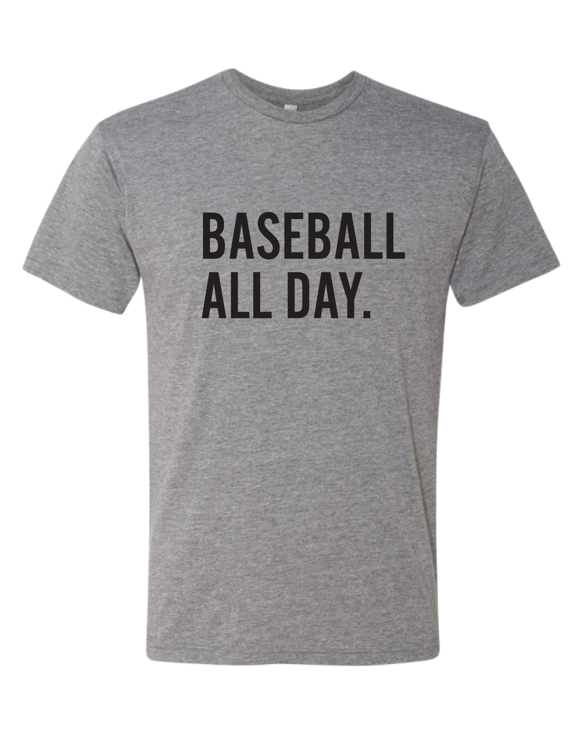 Baseball All Day - Unisex Triblend Crew Tee