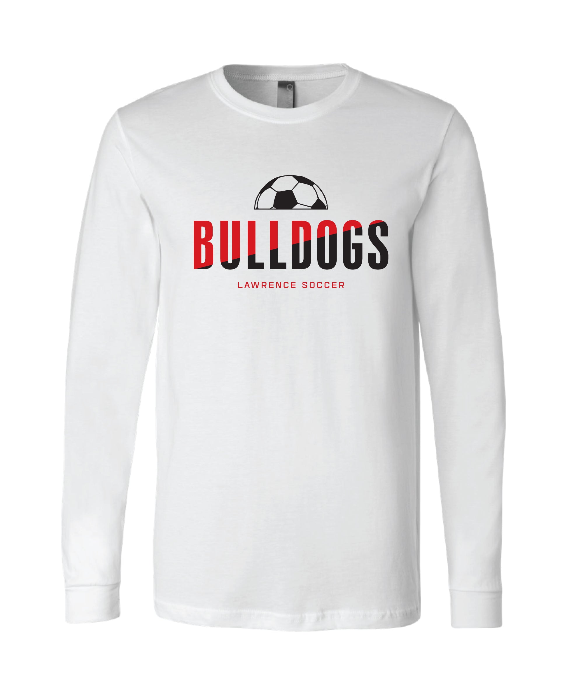 Bulldogs Long Sleeve White Shirt - Adult and Youth