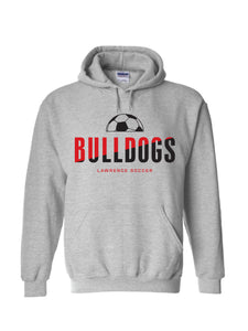 Bulldogs Gray Hoodie - Adult and Youth