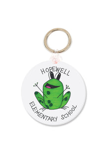 Hopewell Frog Circular Keychain