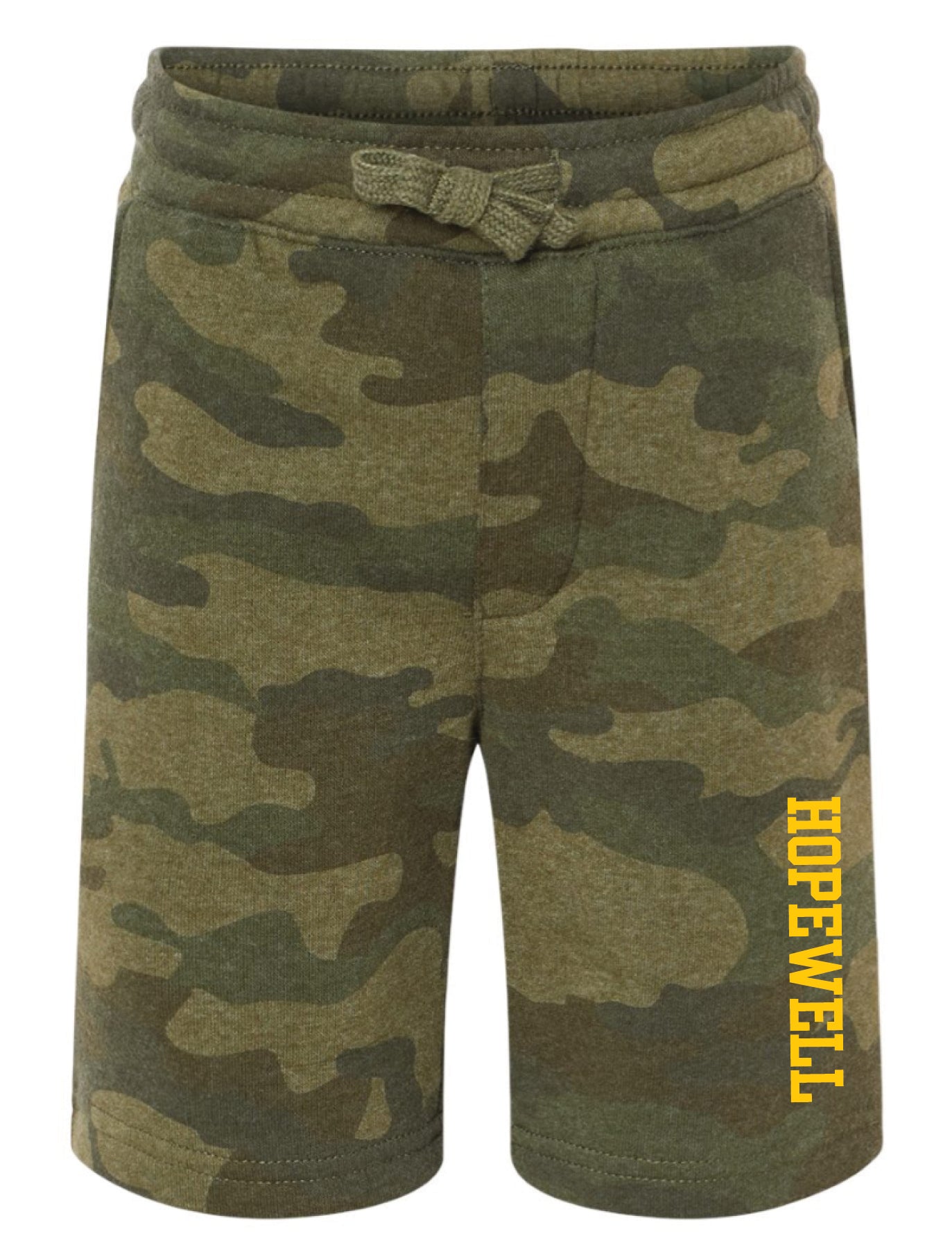 Hopewell Camo Cotton Blend Shorts- Youth and Adult Unisex