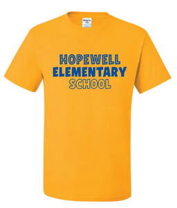 Hopewell Elementary Gold T-Shirt - Adult and Youth