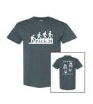 Pack 28 Gray T-Shirt - Adult Unisex and Youth