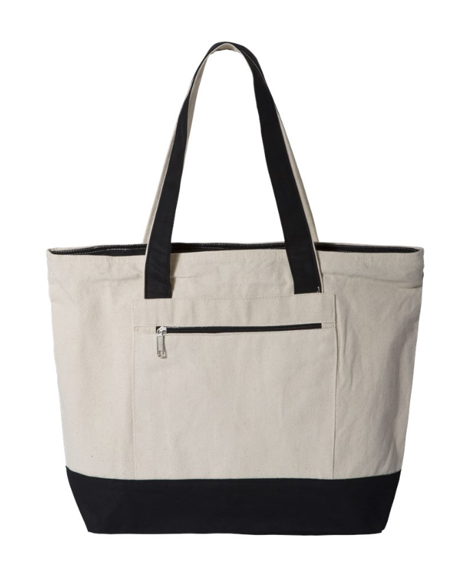 Toll Gate Zippered Top Tote Bag
