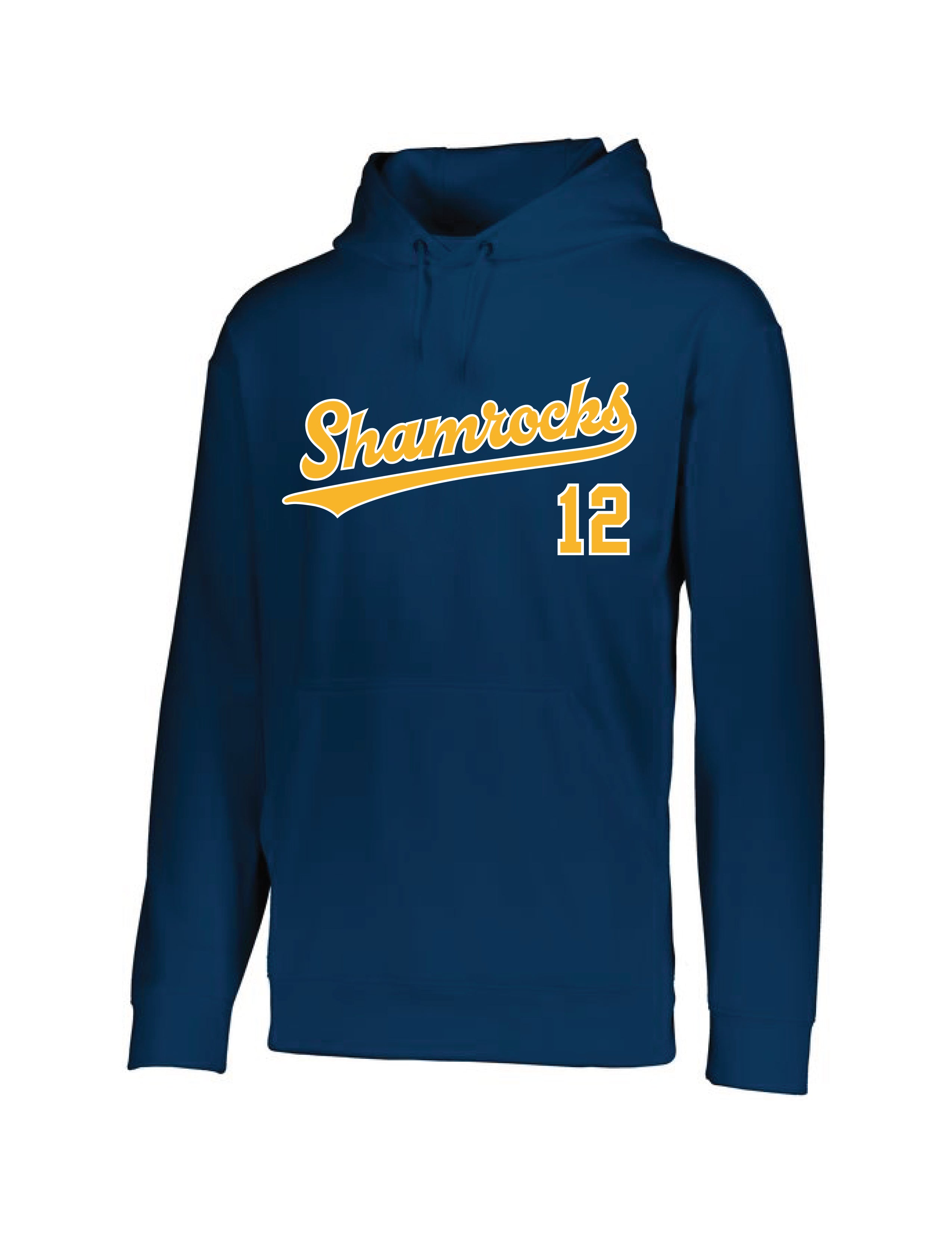 Shamrocks Baseball Navy Dri-fit Hoodie- Youth and Adult Unisex