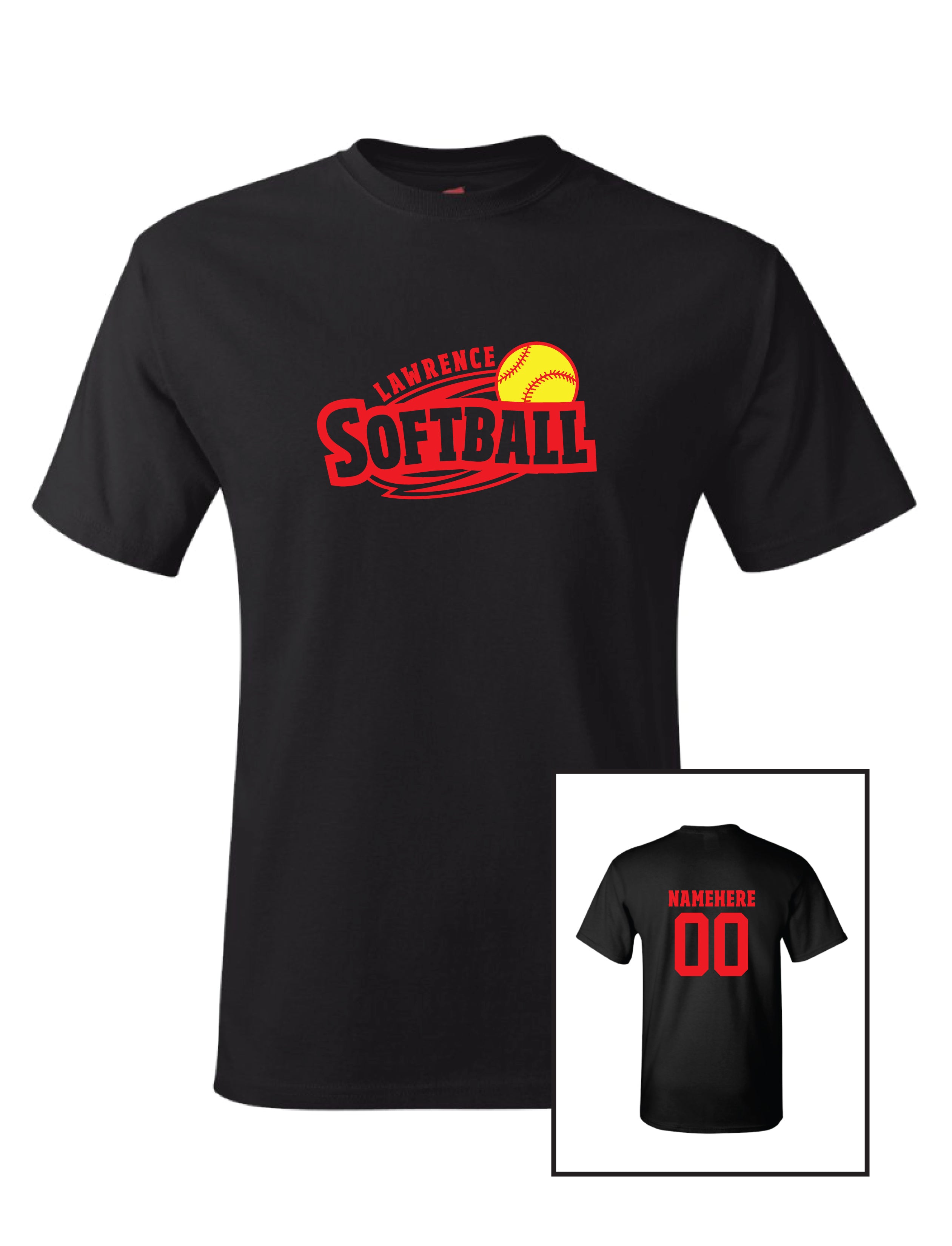 Lawrence Softball Black Dri-fit T-Shirt