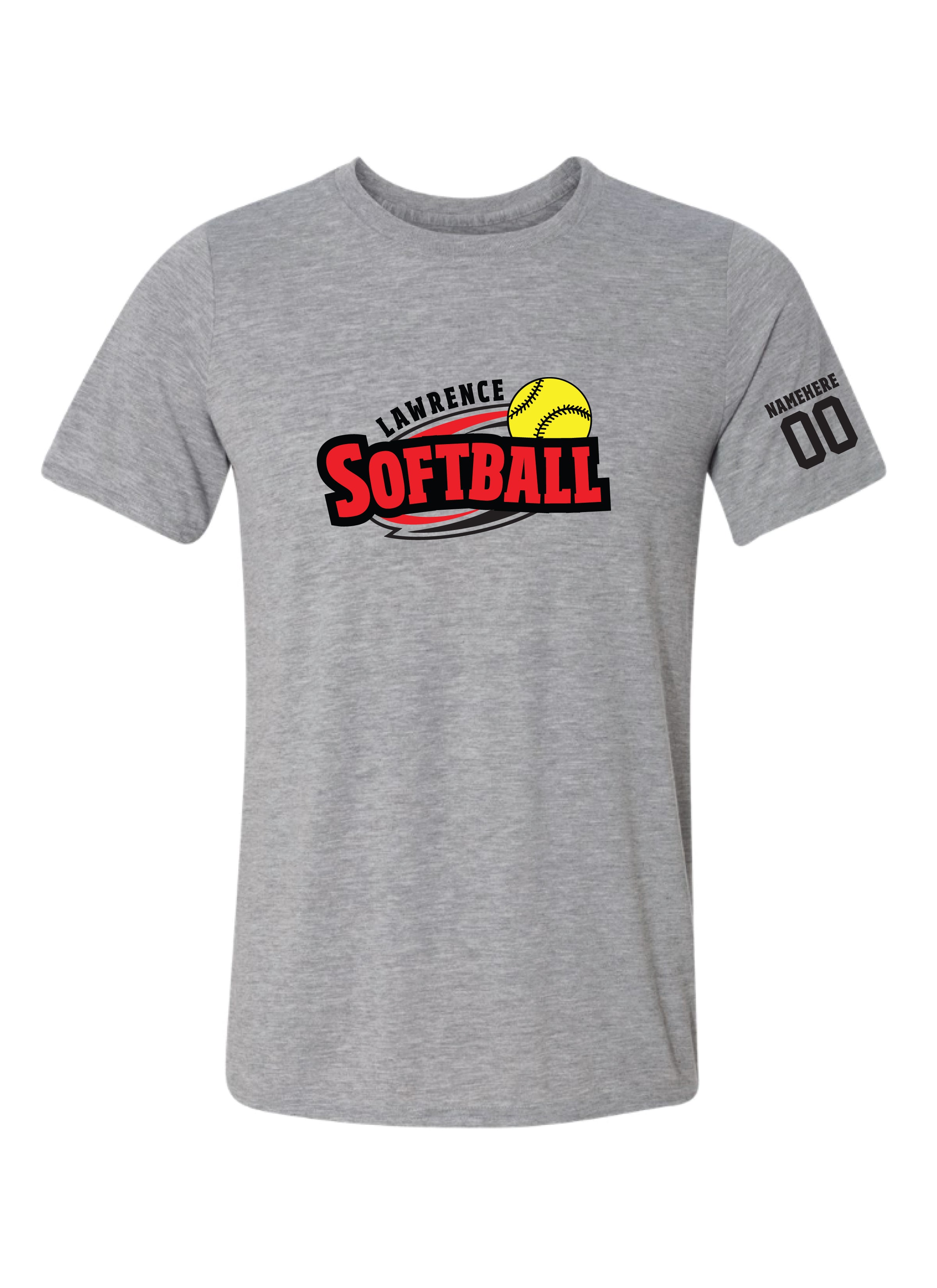 Lawrence Softball Full Color Logo Dri-fit T-Shirt