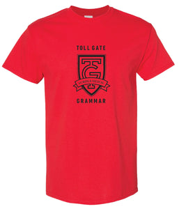 Toll Gate Red Crest T-Shirt - Adult Unisex and Youth