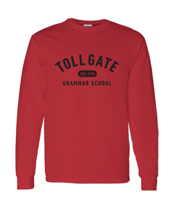 Toll Gate Red Long Sleeve-T- Adult Unisex and Youth